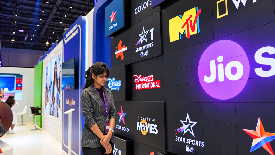 Interactive wall at jio waves